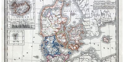 જૂના નકશો ડેનમાર્ક