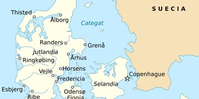 નકશો fredericia ડેનમાર્ક