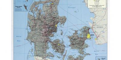 આંતરરાષ્ટ્રીય એરપોર્ટ માં ડેનમાર્ક નકશો